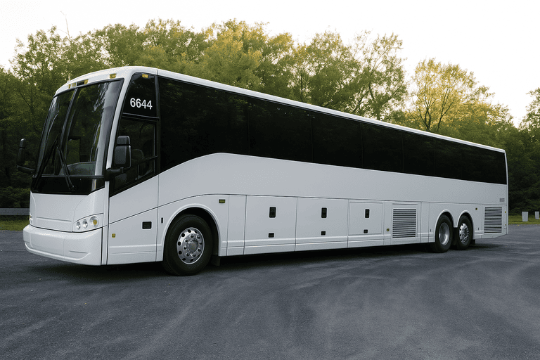 exterior of Fort Worth Coach Bus Service coach bus