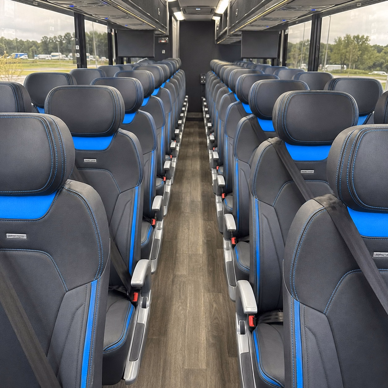 fort worth charter bus interior